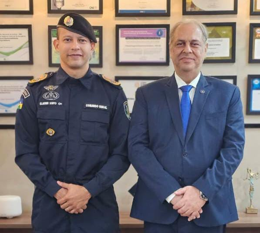 Comandante-Geral da PM visita Presidente do TRE-RO para tratar da segurança das eleições 2026